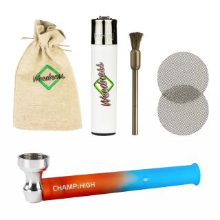 Color Grad Glass Pipe Rubber 5-teiliges Set