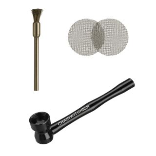 Mini Aluminium Pfeife 8,5 cm 3-teiliges Set
