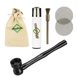 Mini Aluminium Pfeife 8,5 cm 5-teiliges Set