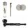 Super Heroes Metallpfeife 10 cm schwarz 4-teiliges Set