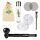 Super Heroes Metallpfeife 10 cm schwarz 6-teiliges Set