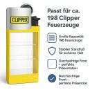 Clipper Feuerzeug Display + 198 Clipper