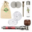 Schraub-Pfeife Metall Kunststoff und Holz 12 cm...