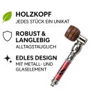 Schraub-Pfeife Metall Kunststoff und Holz 12 cm...