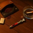 Schraub-Pfeife Metall Kunststoff und Holz 12 cm 6-teiliges Set
