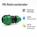 PE Reduzierstück 16 mm auf 20 mm