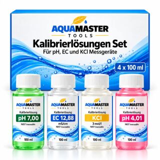 Aqua Master Kalibrierlösungs Set - pH Elektrode EC-Messgerät