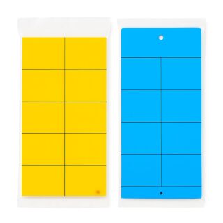 Blautafel & Gelbtafel 40x25 cm je 12 Stück – Insektenfallen Pflanzen