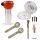 Glas-Bong-Kopf Heavy Rot 18,8 mm Schliff 5-teiliges Set