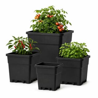 B-Ware Blumentopf ECKIG 18 Liter 32x31x31 cm Rand verkratzt