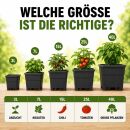 B-Ware Blumentopf ECKIG 18 Liter 32x31x31 cm Rand verkratzt