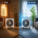 B-WARE 25 Airontek Box-Ventilator leise 40 Watt 3-Stufig – GEHÄUSE VORNE DEFEKT