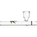 Glas Pfeife 10 cm mit Leaf 3-teiliges Set