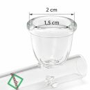 Glass Pipe 10 cm - Leaf Design