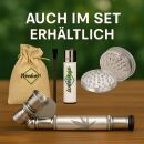 Metall-Pfeife Schräg 9 cm - Edle Weiß 4-teiliges Set