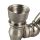 Metall-Pfeife Schräg 9 cm - Edle Weiß 4-teiliges Set