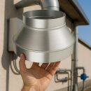 Reducer Piece 100/125 mm Metal - Duct Adapter