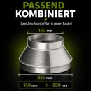 Reducer 250/150 mm Metal - Duct Adapter
